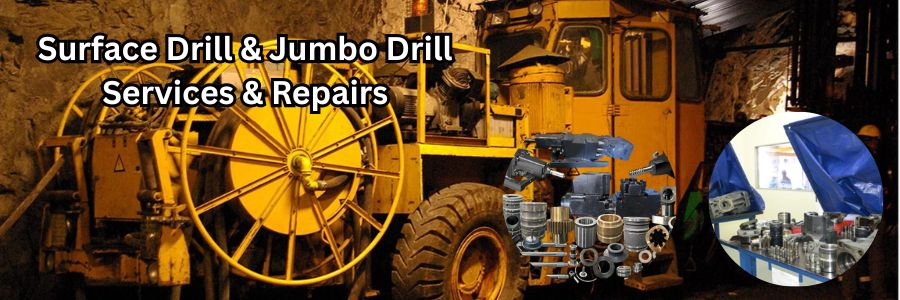 Epiroc Sandvik Atlas Copco FlexiROC T35 PowerROC T35 FlexiROC D50 Sandvik DG710 Di450 Di550 HCR 1200 HCR 1500 Services and Repair